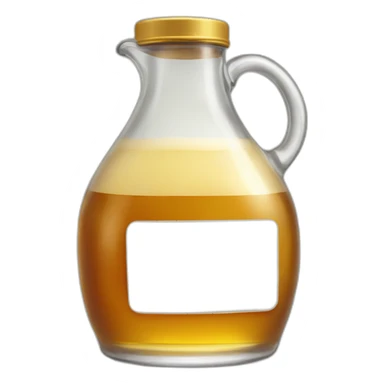 Glass jug of golden syrup sticker