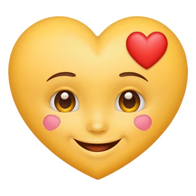 🫠 with hearts around it sticker