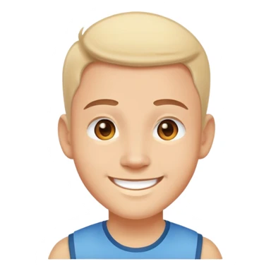 friendly person avatar smiling sticker