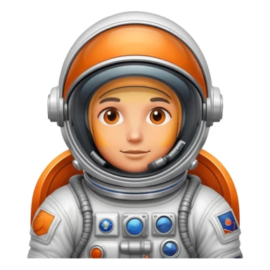 cosmonaut in space suit sticker
