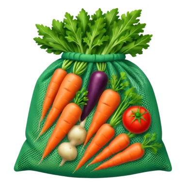 net bag,  mesh storage bag, stored with vegetables sticker