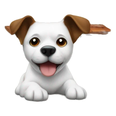 A house with a dog in th front sticker