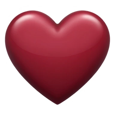 Maroon heart sticker