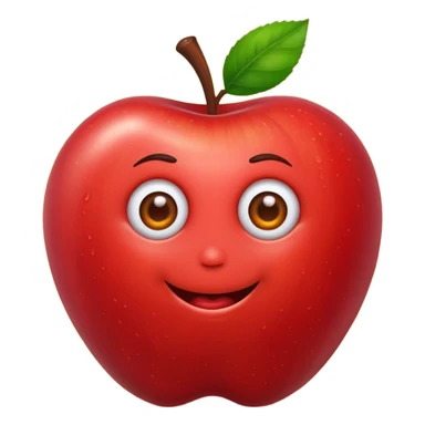 worm in apple sticker