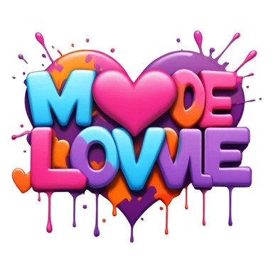 Graffiti the words MOD LOVE sticker