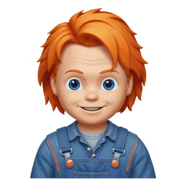 Quiero que me crees un emoji de Chucky sticker