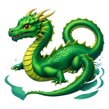 dragon in the waterrrrr sticker