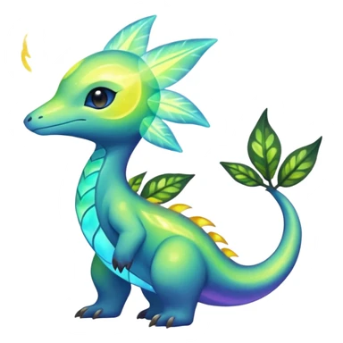 Elemental Exotic Tropical Celestial Sparky Fierce Viney Vinal Dusky Aurorus-Amaura-Auroras-Pokémon-Fakémon-creature sticker