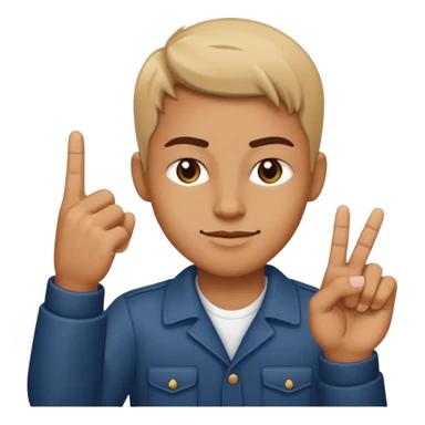 Orta parmak ceken adam sticker