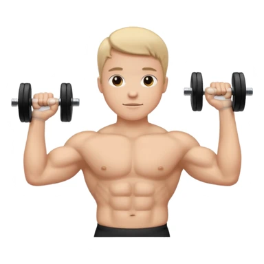 haltère élévation latérale orienté de côté, une seule haltère sticker