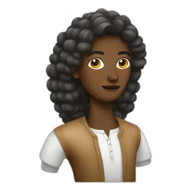 Caribbean man and european woman sticker