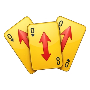 Yellow Uno reverse card emoji sticker
