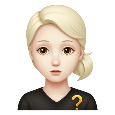 mysterious figure with mark ? sticker