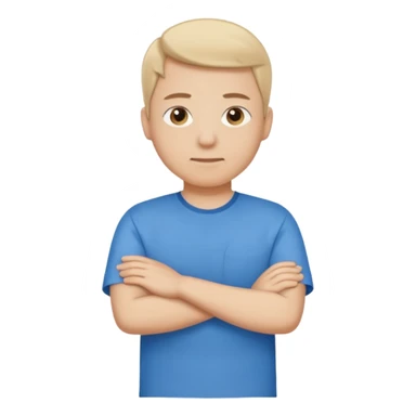 stand and wait with folded hands sticker