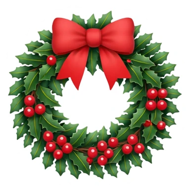 christmas wreath sticker