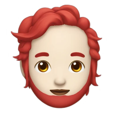 ONIMASK red color japanese sticker