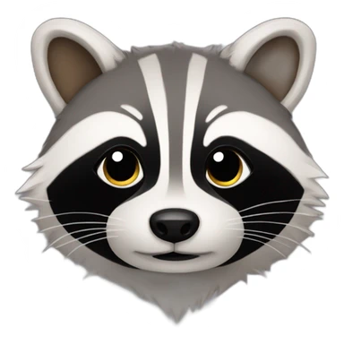 bedtime racoon sticker