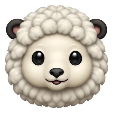 Oveja 🐑 con lana negra sticker