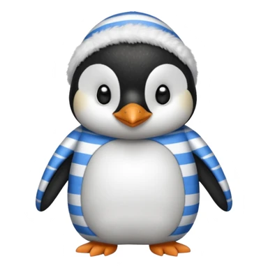 Pinguino con pijama sticker