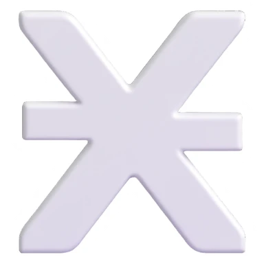 white plus sign, 3D Microsoft fluent emoji style sticker