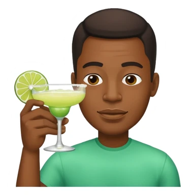 Black man chugging margaritas sticker