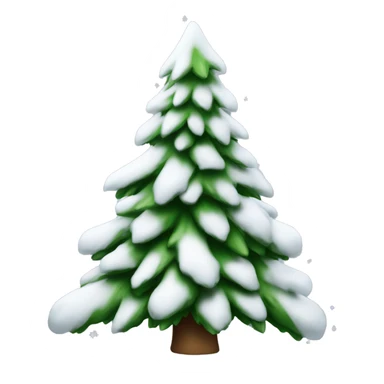 sapin de Noël avec neige  sticker