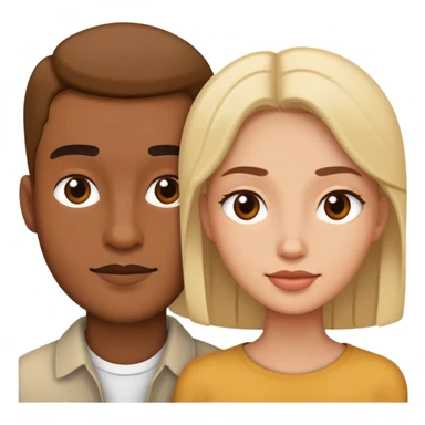 Girlfriend and boyfriend, their appearance: randomize sticker