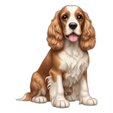 Dog-english-cocker-spaniel-full-body sticker