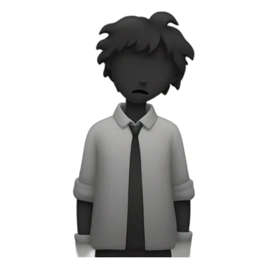 a black broken heart sticker