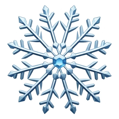 snowflake white sticker