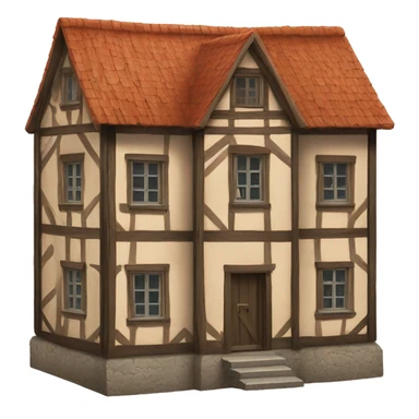 German Fachwerk house sticker