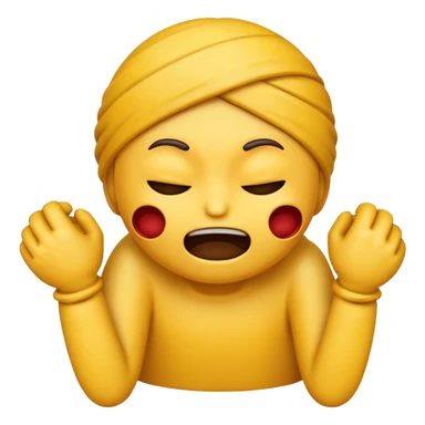 emoji strangling itself with its own hands sticker