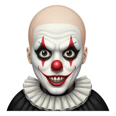 Art the clown (bald mim) Terrifier movie sticker