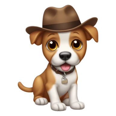 Cachorro salsicha com chapeu de aniversario sticker