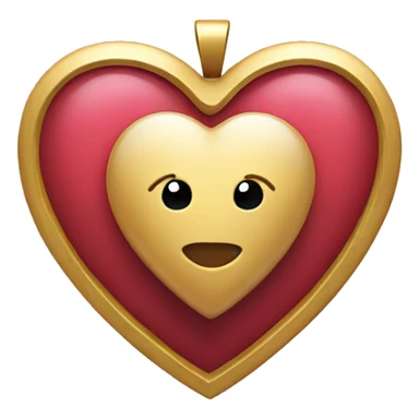 Heart with a locket sticker