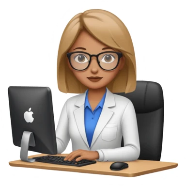 girl seo specialist on pc sticker