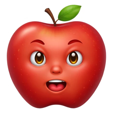 Remake the old apple grimacing emoji sticker
