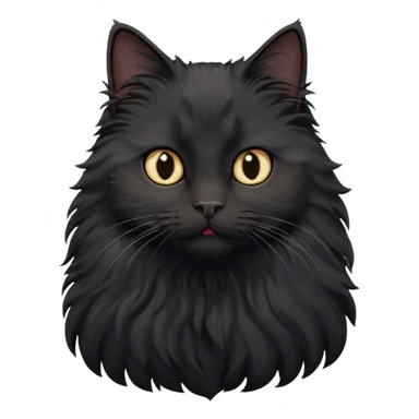 Black fluffy cat goes on holiday to romania sticker