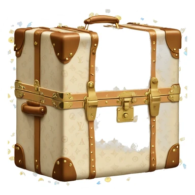 Cream Luis Vuitton Trunk sticker
