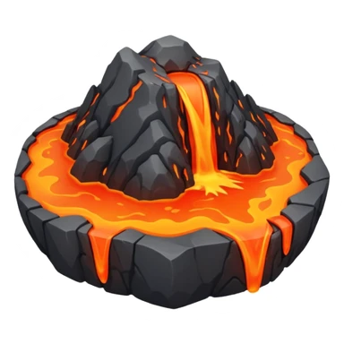 planet, surface covered in lava and rocks  sticker