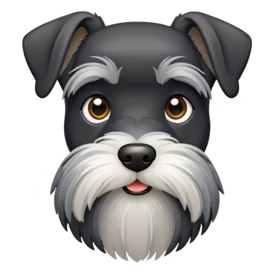 Black Miniature Schnauzer sticker
