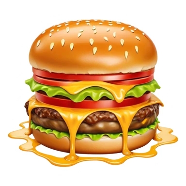 Salvador Dali Melting SPAM slop hamburger sticker