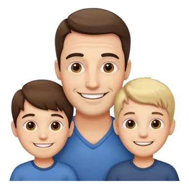 a father with many children sticker