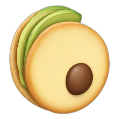 Arepa with avocado sticker