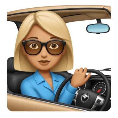 Simit araba kullanıyor sticker