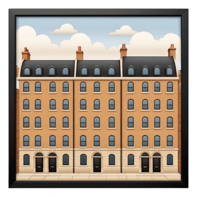 london in browns and beige not in a picture frame  sticker