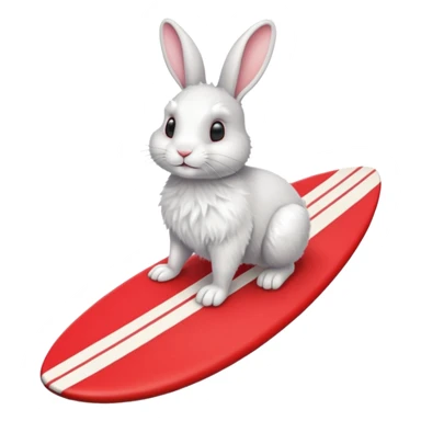 rabbit-riding-a-red-surfboard sticker