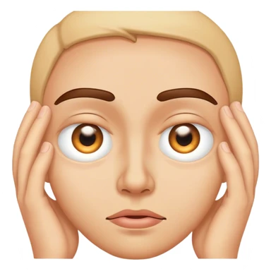 Eye twitching face sticker