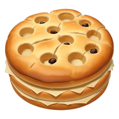 round focaccia without seasoning sticker