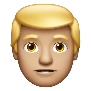 donald trump with makeup on sticker